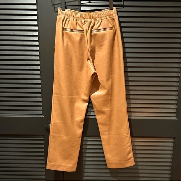 The Reset R Label, Brown Vegan Leather Pants, Size XS - Picture 4 of 7
